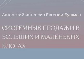 Системные продажи в больших и маленьких блогах [Евгения Бушман]